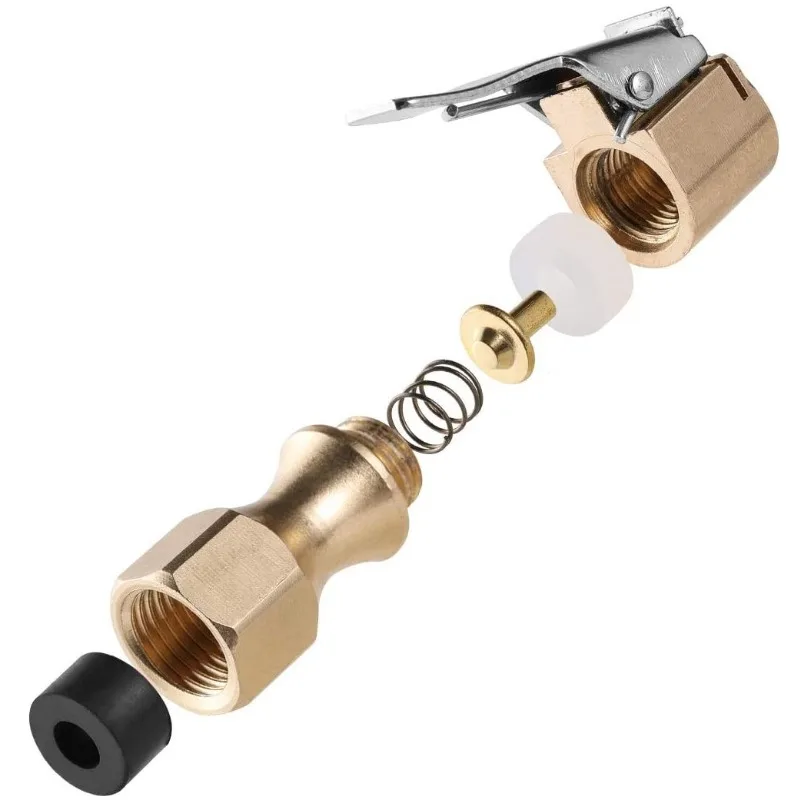 2 Pezzi Adattatore Per Valvola Gonfiatore 8mm - Connettore Universale In Metallo Per Auto E Moto