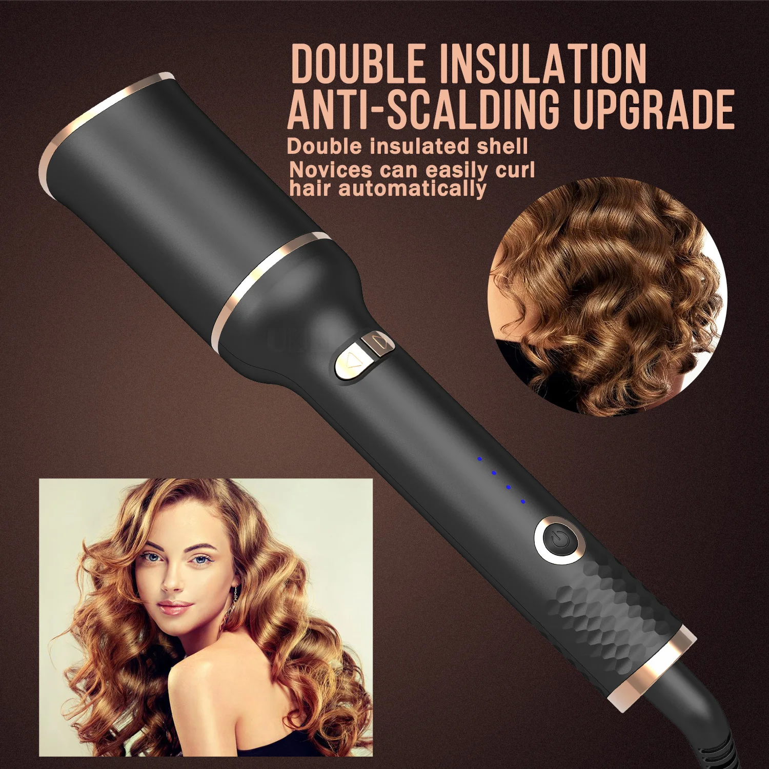 Automatic Hair Curler Professional Classic Rose Hair Curler Auto Design Rotating Curling Iron Automatic