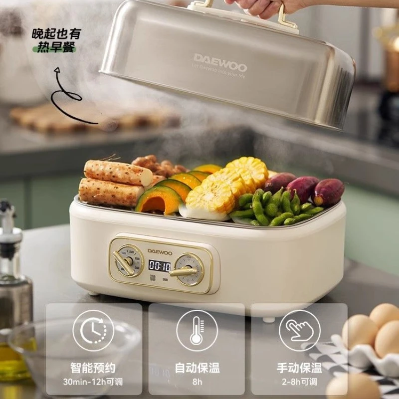 Electric steamer stainless steel household multi-functional three-layer large-capacity intelligent reservation fully automatic