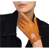 Women Genuine Leather Sheepskin Gloves Breathable thin Outdoor Cycling Driving Motorcycle Gloves spring Summer Lady