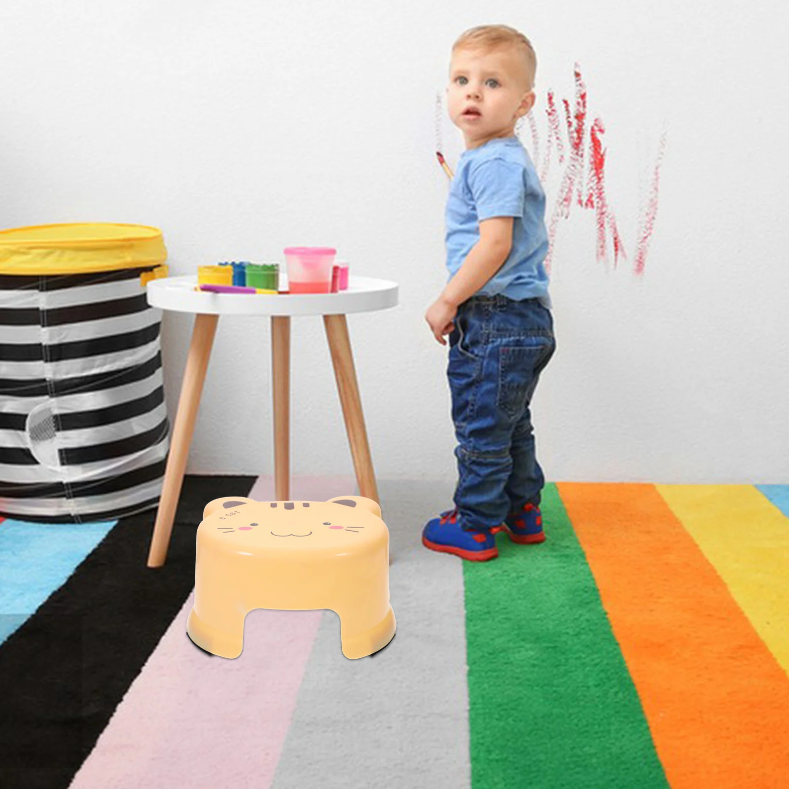 Mini Stool Kids Stools for Bathroom Cartoon Plastic Toddler Step Primary School folding stool,baby footstool
