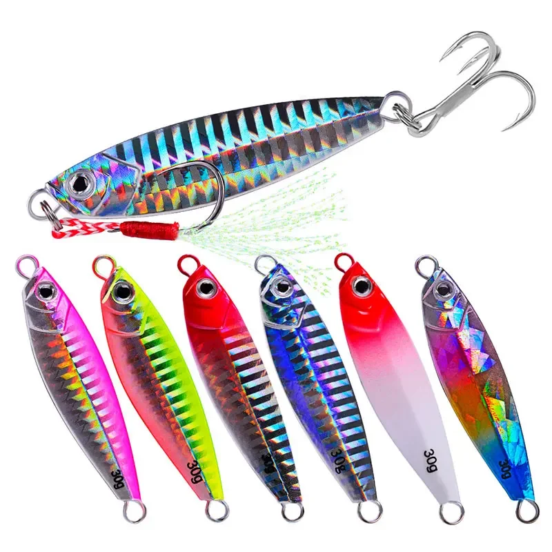 6pcsJigFishingLuresBassFishingBaitWeights7g10g40gFishMetal