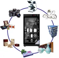 50L 4 Layers Camera Dry Cabinet Digital Control Camera Lens Dehumidifying Dry Cabinet Noiseless Camera Lens Storage Box 2