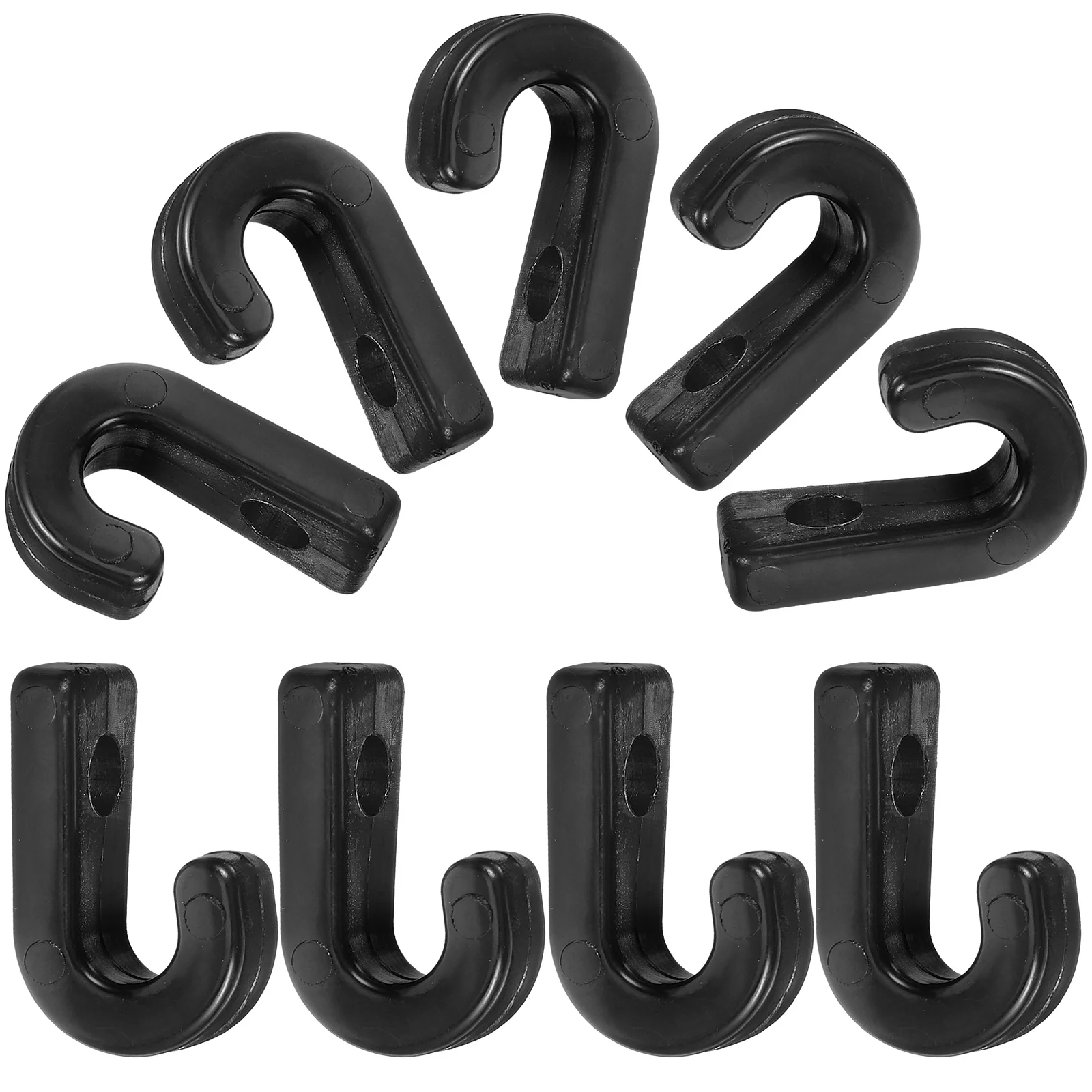 

10 Pcs Hook Sturdy Bungee Canoe Outdoor Multi-function Abs Lashing Kayak Small Daily Use