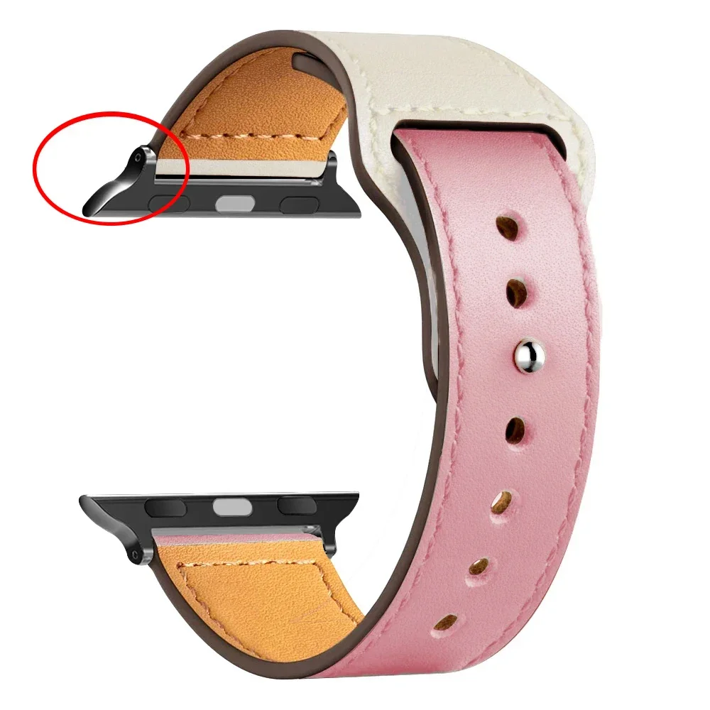 Premium Leather Strap for Apple Watch - Elegant Sport Loop Bracelet