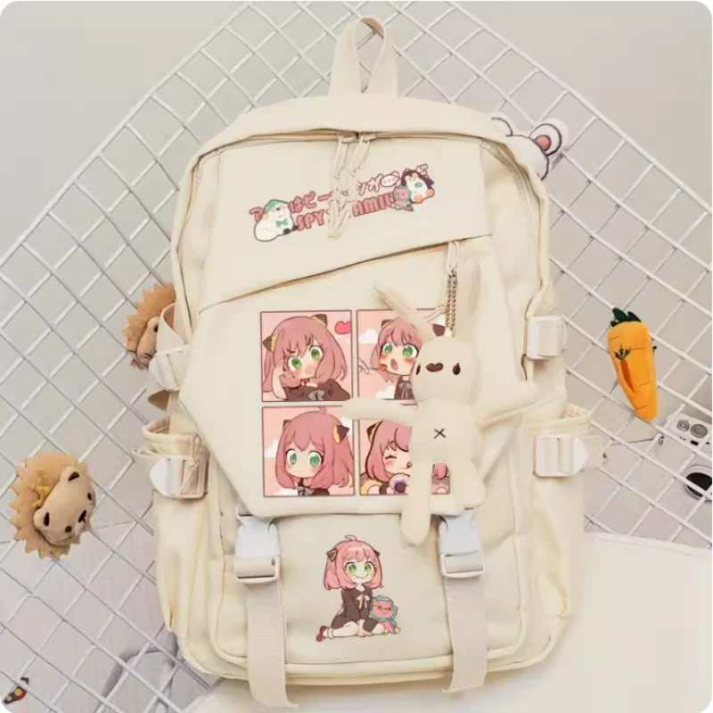 

Anime Spy Family Anya Forger Schoolbag Fashion Casual Belt Teenagers Student Backpack Handbag B813