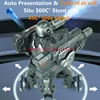 Simulated Spray Launching Water Bomb Remote Control Robot Toy 2.4G Lighting Music 360 ° Rotation Multiplayer Combat RC Robot Toy 3