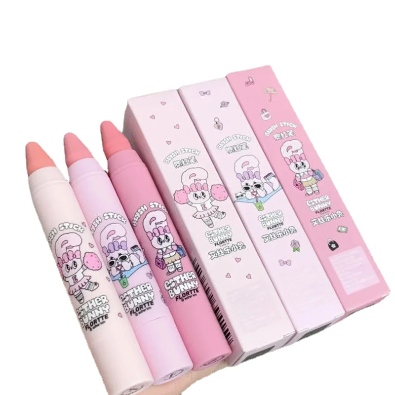 Florte Bunny Blush Pen Multi Stick Luxurly Makeup Fard Coreano Cremoso Colore Sfumabile Per Occhi, Labbra E Guance