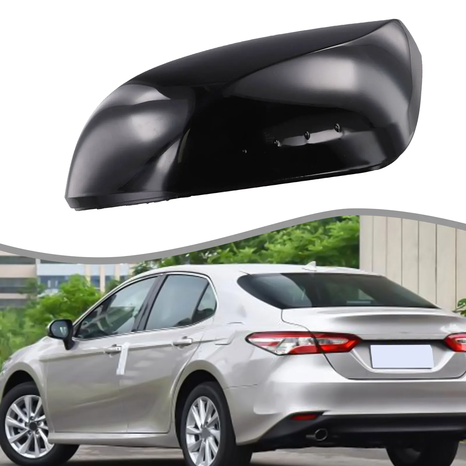 20*10*5cm Mirror Cover Cap Part Number ABS Plastic Material Customizable Finish Durability Against Weather