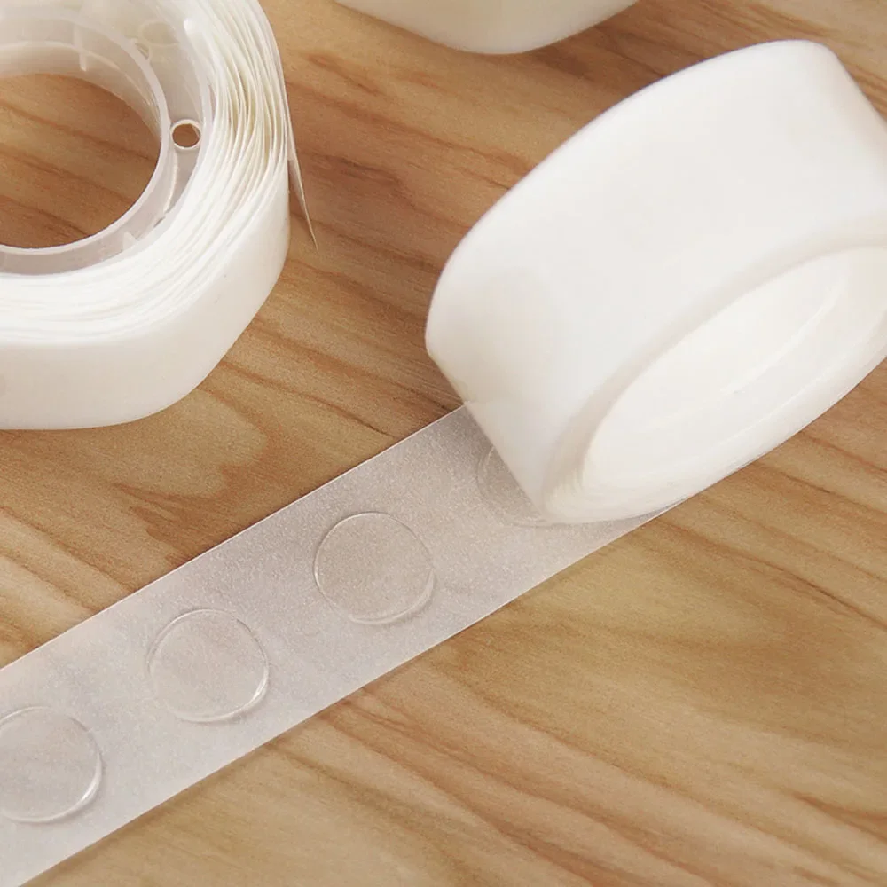 Candle Wick Stickers Holder DIY Glue Dots Double sided No Trace Fixed Wax Candles Plastic Transparent Movable Base