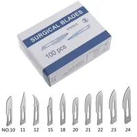 20-100pcs Carbon Steel Surgical Blades for DIY Cutting Phone Repair Carving Animal Eyebrow Grooming Maintenance Scalpel Knife 1