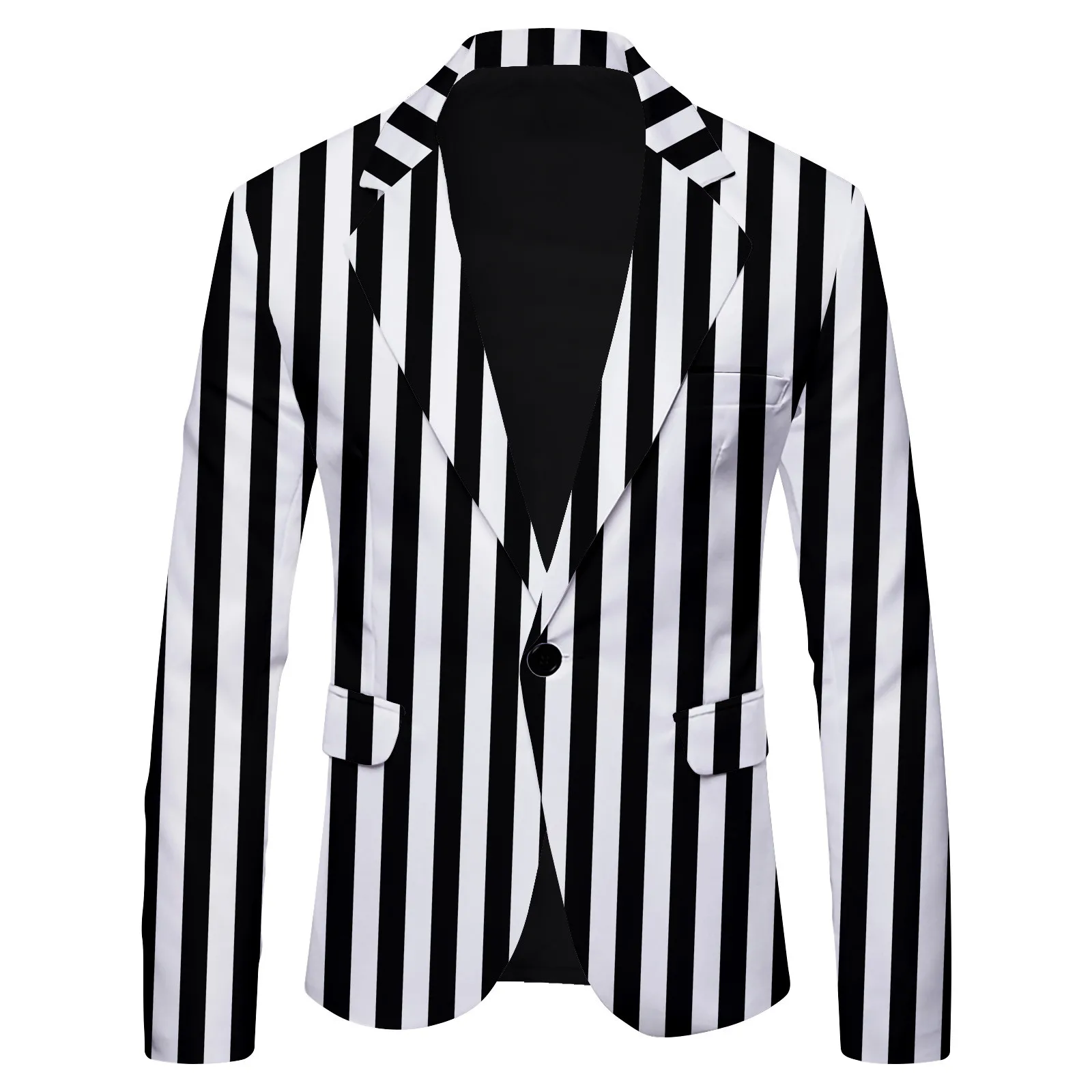 Men Blazers Striped Male Blazer Suits Polka Dot Leopard Print Casual British Fashion Slim Fit Jacket Suit Men's Coat Streetwear