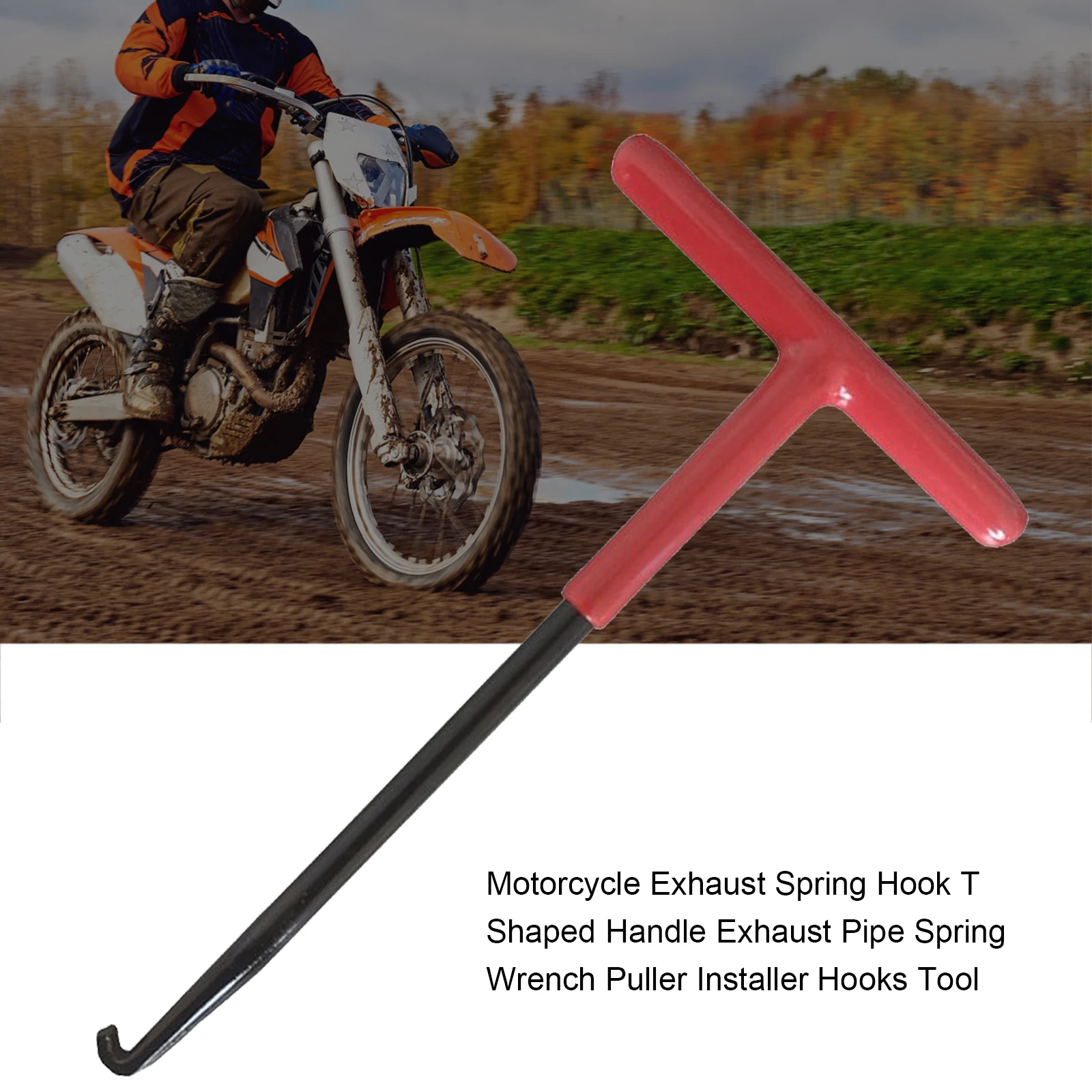 Motorcycle Exhaust Spring Hook T Shaped Handle Exhaust Pipe Spring Wrench  Puller Installer Hooks Tool