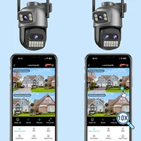 BESDER 15MP Wifi caméra extérieure double écran 10X Zoom numérique CCTV vidéo Surveillance caméra PTZ 8MP sécurité IP caméra o-kam Pro 2