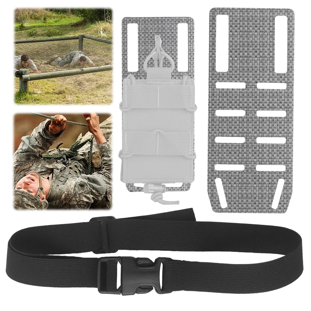 Modular Metal Pistol Holster Adapter Leg Strap Molle Quick Release Rib Adapter Holster Suspension Extension Plate
