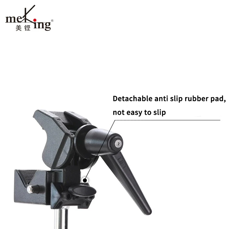 금속 라이트 스탠드 고정을위한 강력한 연장 막대가있는 Meking 다기능 사진 클램프 범용 슈퍼 클램프