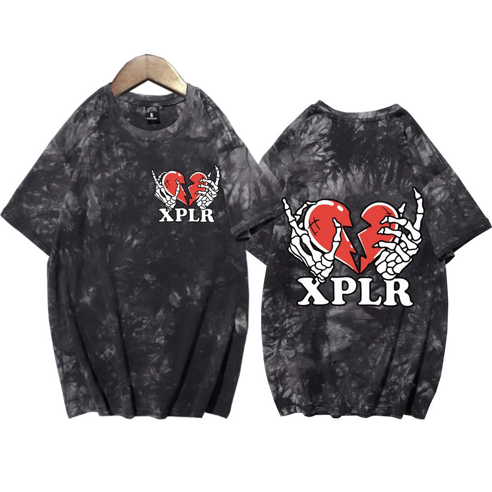 

Xplr Heartbreak Heart Tie Dye Shirts Round Neck Short Sleeve Tee Fans Gift