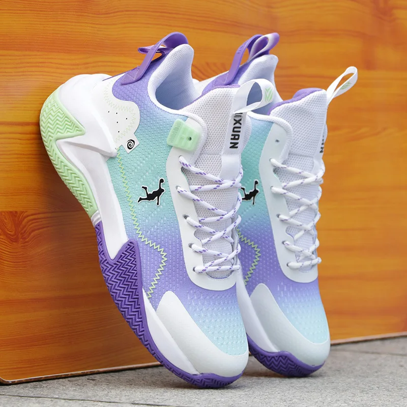 

Spring basketball shoes, wear-resistant and anti slip sports shoes, high top combat shoes, breathable men's shoes