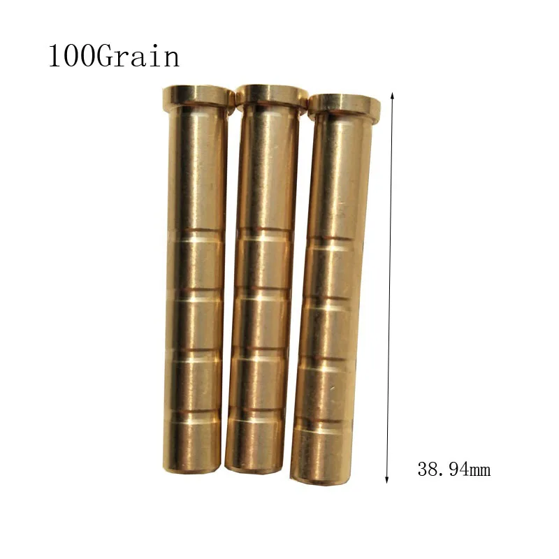 50pcs/lot Hunting 100 Grain Arrow Inserts Archery Cooper 6.2mm Inner Diameter Insert Connect Arrowhead Carbon Fiberglass Arrows 10 50pcs lot m5m6m8 brass insert nut injection molding copper knurled thread inserts nut 1240