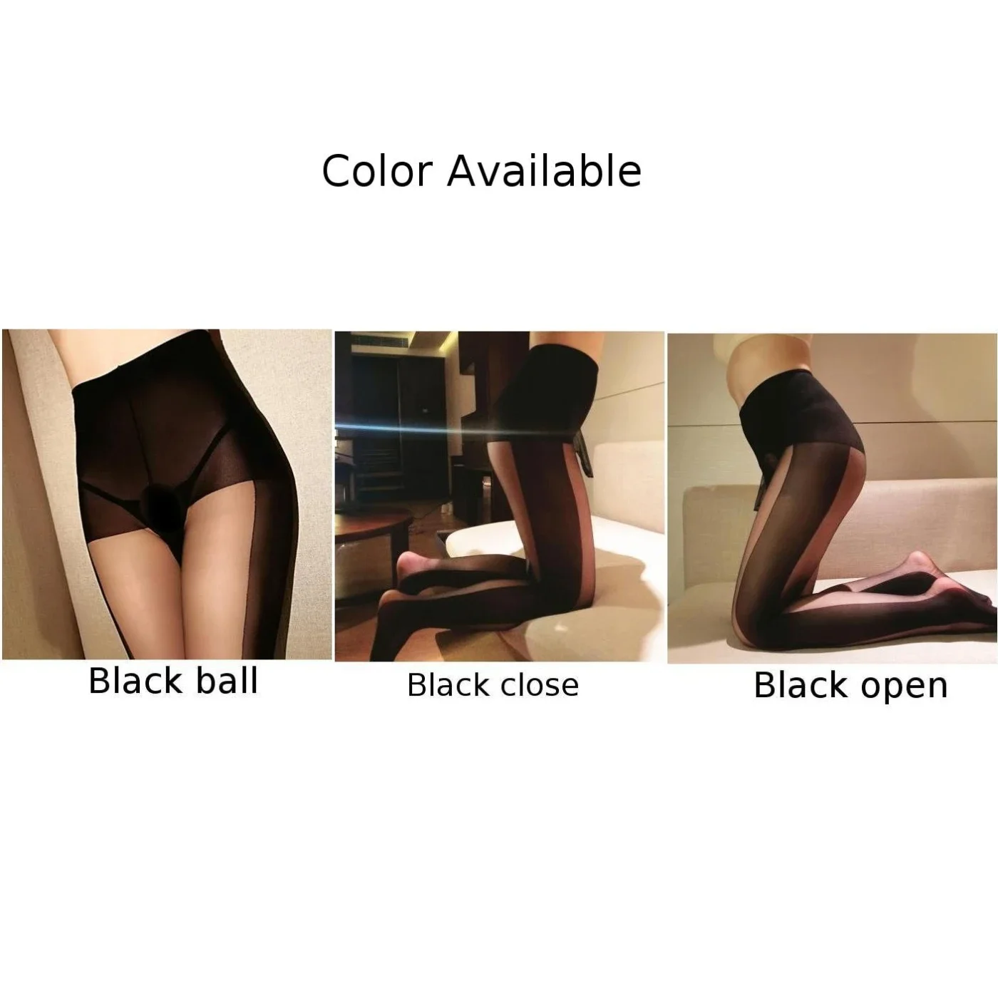 Men Ultra-thin Black Silk Stockings Cock Sheath Pantyhose Sissy Underwear Sheer Perspective Elasticity Socks Erotic Lingerie