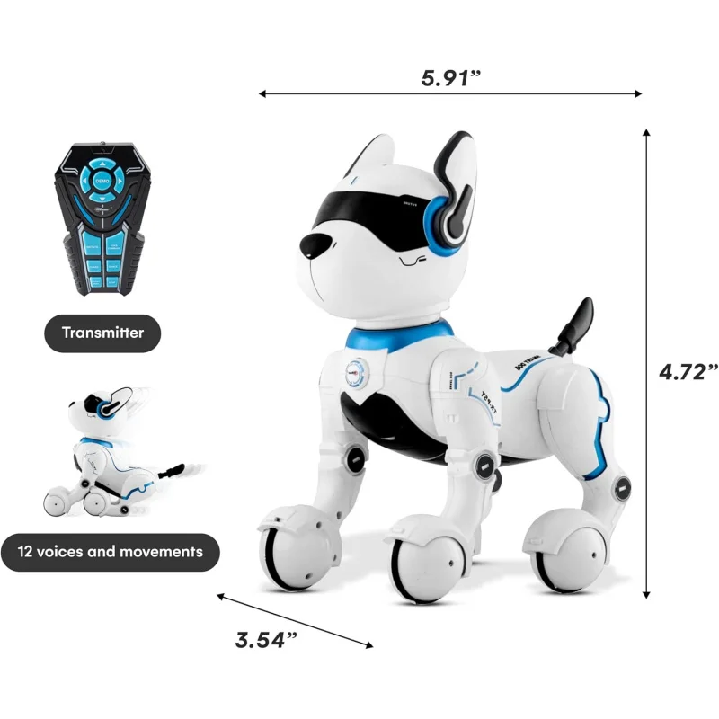 Intelligent Robot Dog- Interactive Smart Programmable Rechargeable with Remote Control, Voice and Touch Features 3