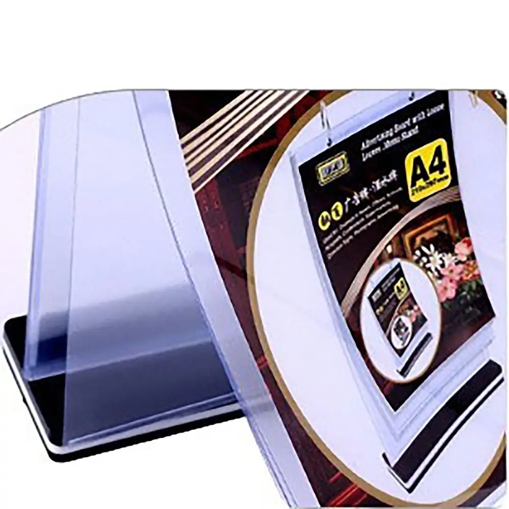 A4 A5 A6 Table Menu Stand Convenient Portrait Pageable Paper Menu Display Stand Landscape Waterproof Flip Table