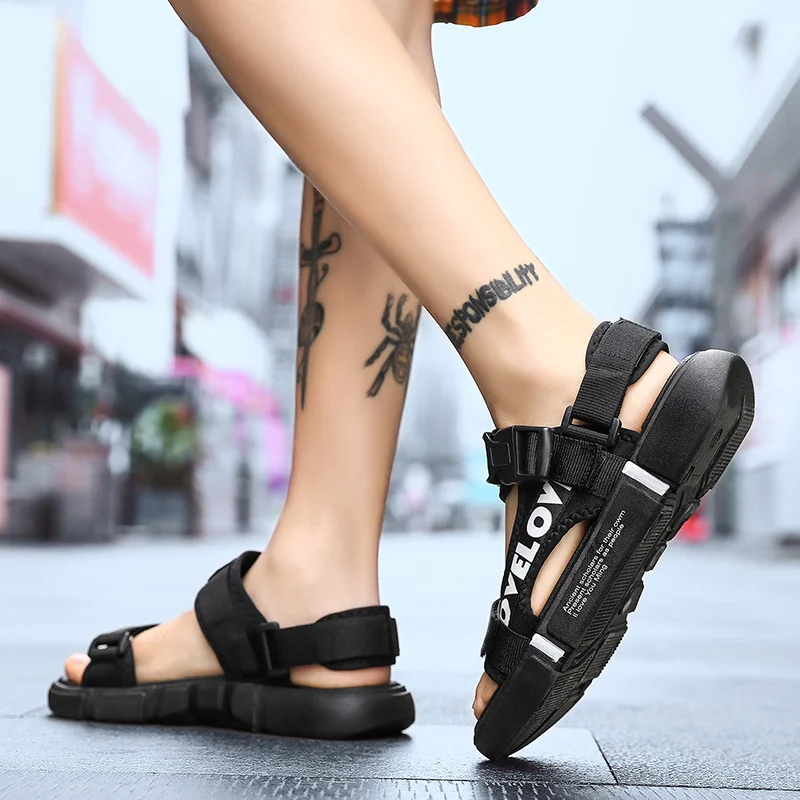 Summer Men's Beach Shoes Shoes Low Heel Sliders Sandals Mens Hiking Sandals Slip Comfy Outdoor Sports Summer_voghion.com
