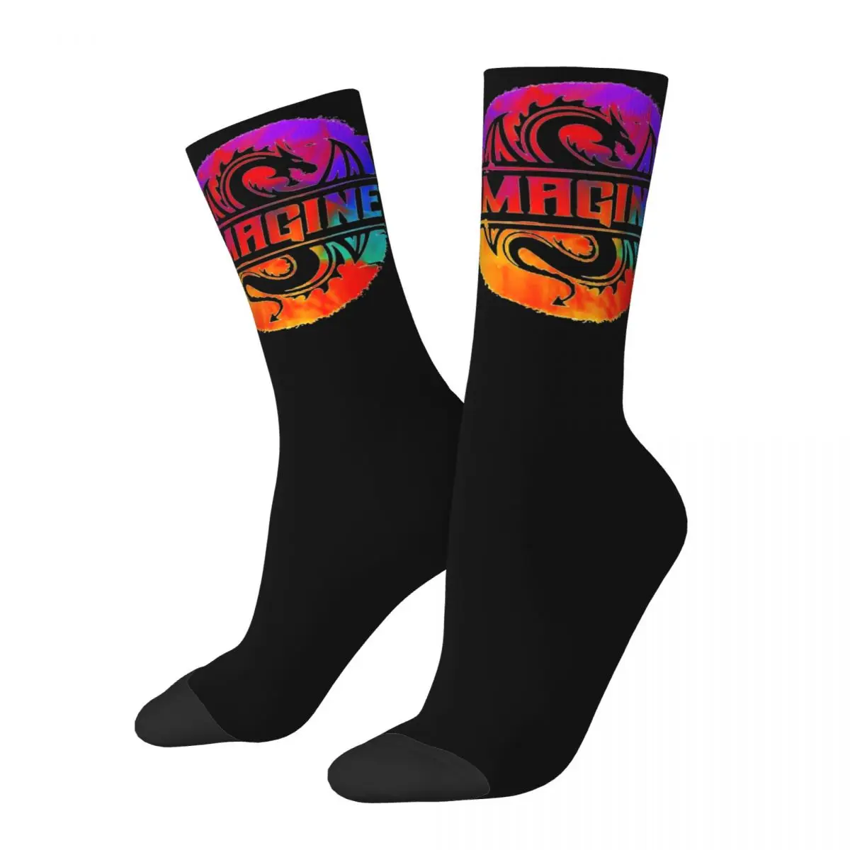 

Men Women Band Imagine Dragons Socks Warm Casual Socks High Quality Accessories Middle Tube Socks Wonderful Gifts