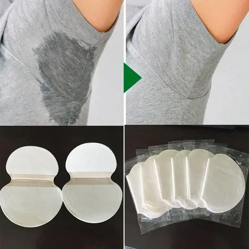 

20/30/50pcs T-shirt Shape Sweat Pads Washable Dress Clothing Perspiration Pads Armpit Care Sweat Absorbent Pad Deodorant