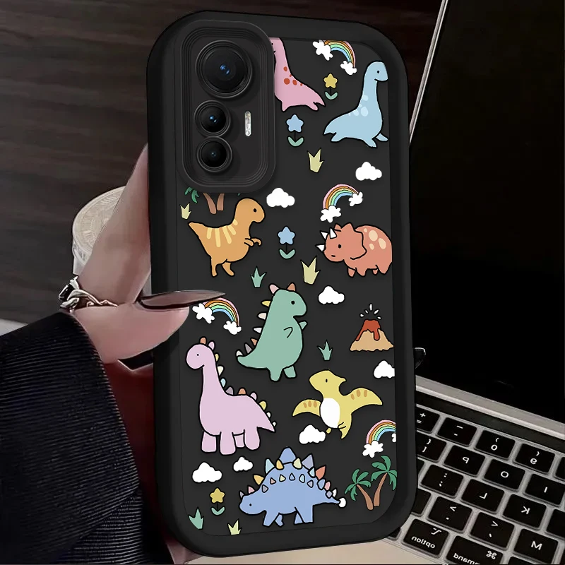 Adorable Dinosaur Cartoon TPU Phone Case