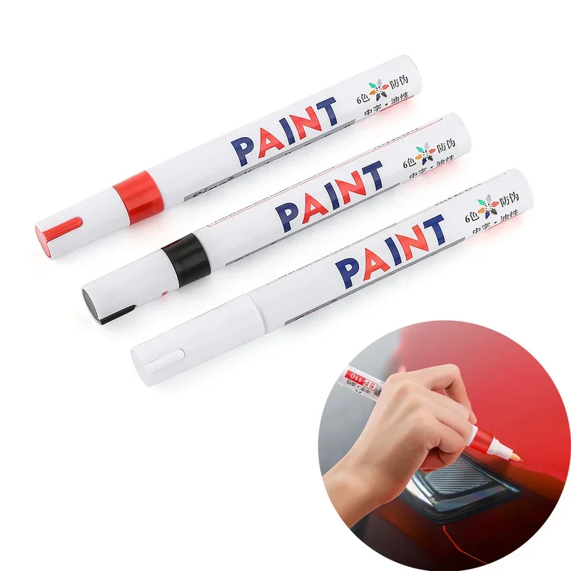 1 pz penna per vernice per Auto impermeabile ruota per Auto pneumatico pittura oleosa Mark Pen Auto gomma battistrada CD metallo pennarello per vernice permanente