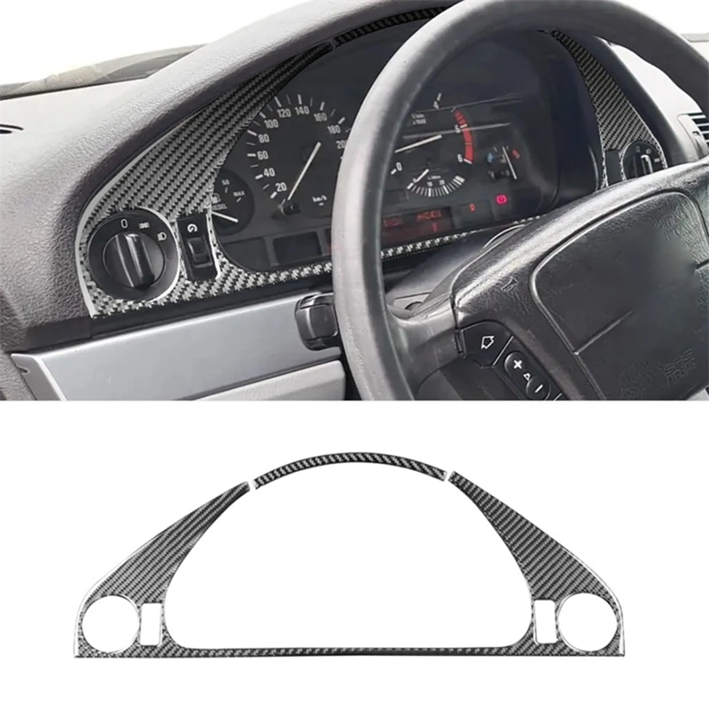 

Мягкая рамка из углеродного волокна для BMW 5 серии E39 1998-2003, комплект крышек для приборной панели, отделка, Аксессуары для салона автомобиля