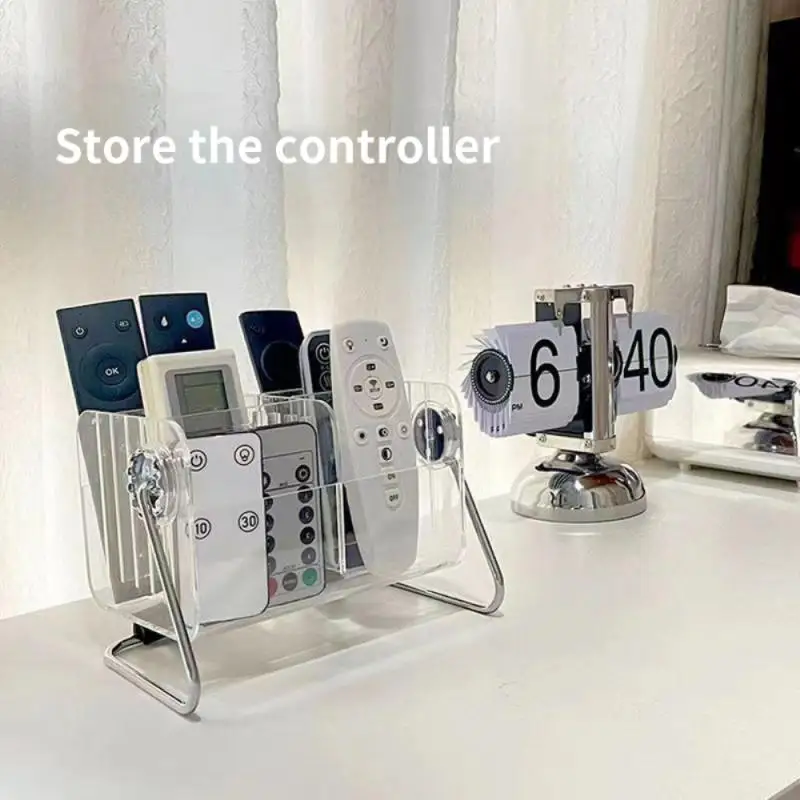 Desktop Organizer Transparent Adjustable Remote Control Easy Cleaning Environmentally Friendly Drawer Container