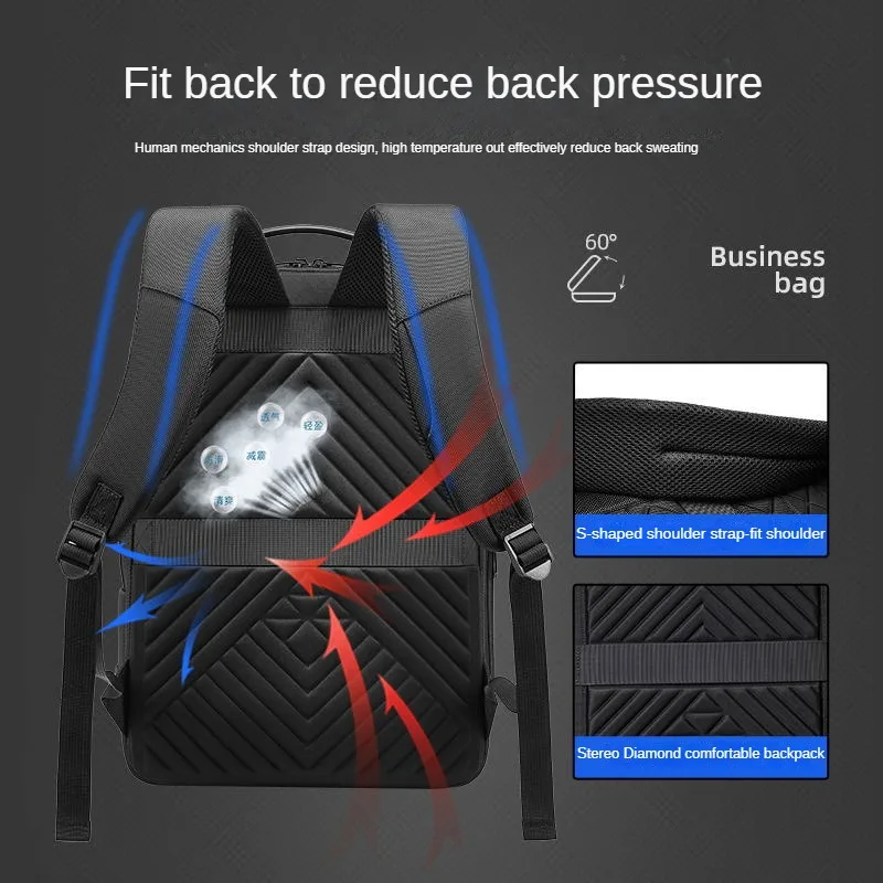Men's Backpack Business Commuting Backpack for Business Travel 15.6 