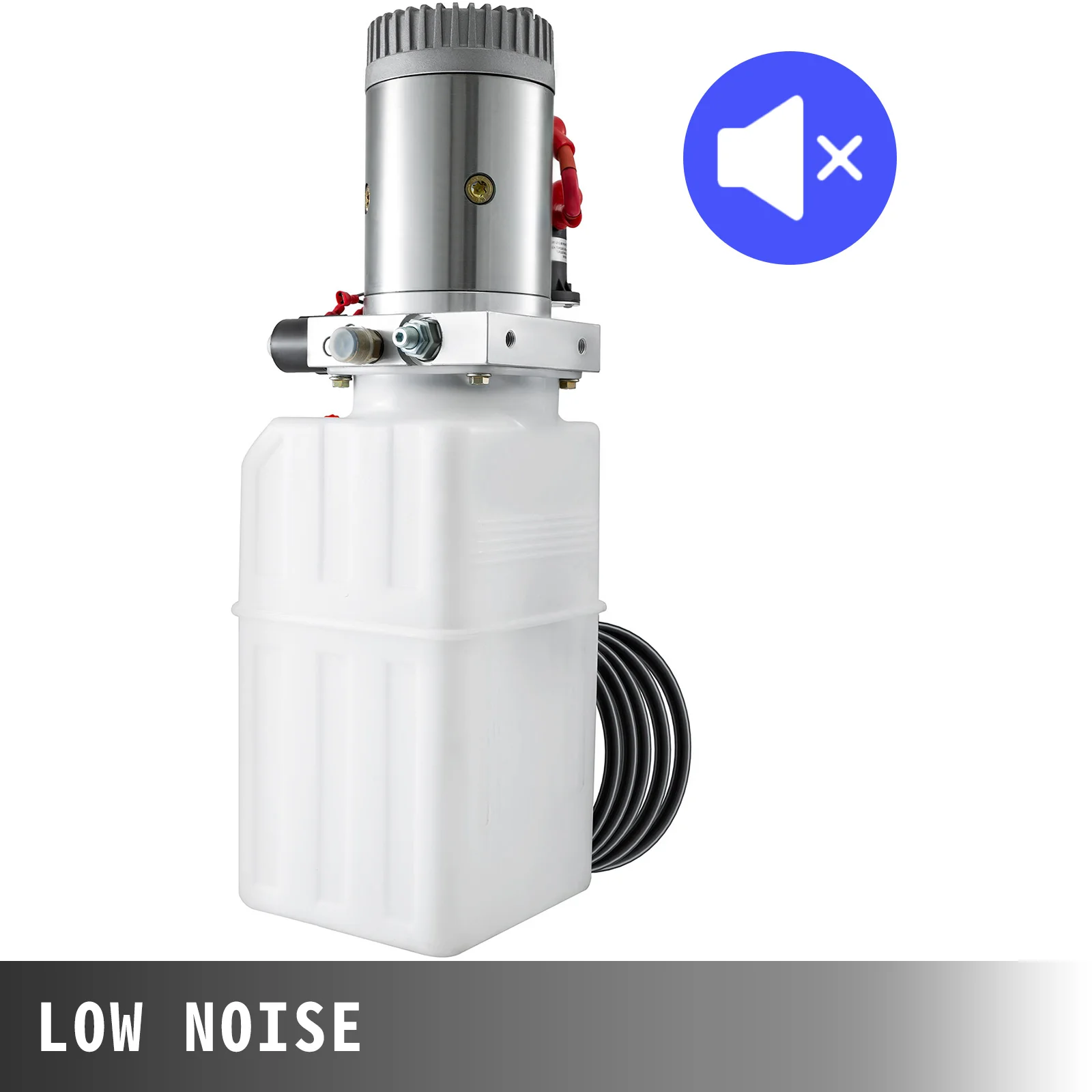 SucceBuy 6 Quart Hydraulic Pump 12V DC Hydraulic Power Unit Double-acting Cylinder Fit for Small Dump Trucks, Hydraulic Winch