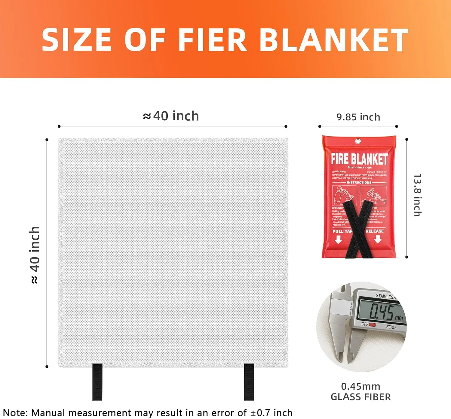 Fire Blanket for Emergency Extinguishing 4