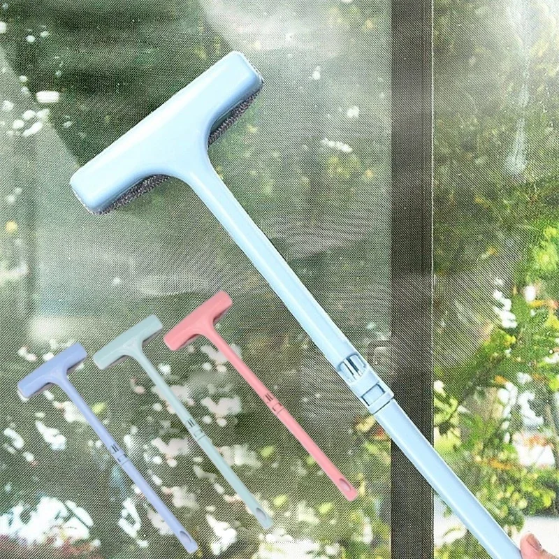 Superio Scopa E Lavavetri 2 In 1 In Silicone: Manico Telescopico 122 Cm, Rimuove Peli E Liquidi, Per Auto E Casa - 4