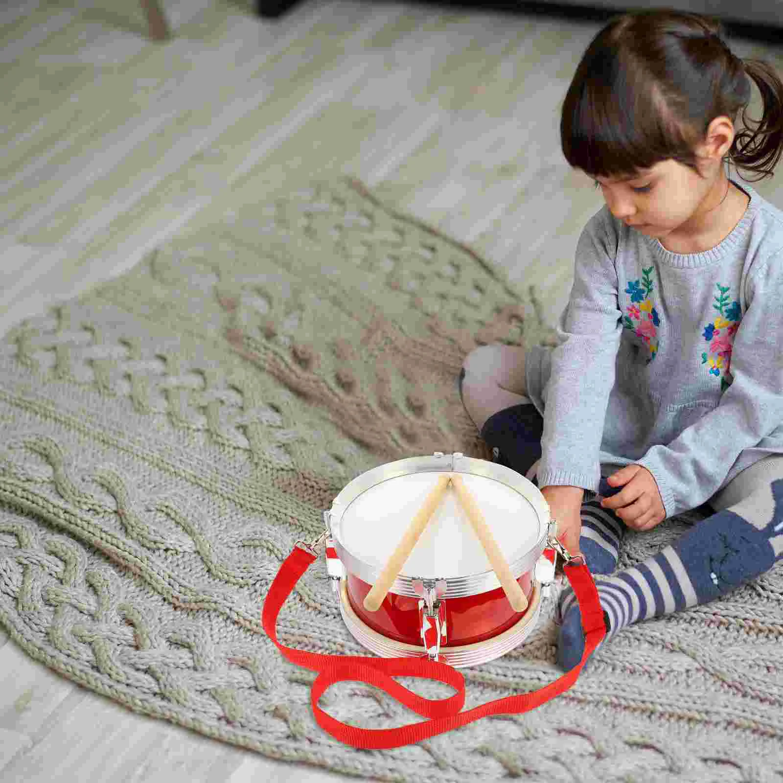 

Children Playing Snare Drum Toy Education Percussion Instrument Wood Drumsticks Kid Musical Toys Kit
