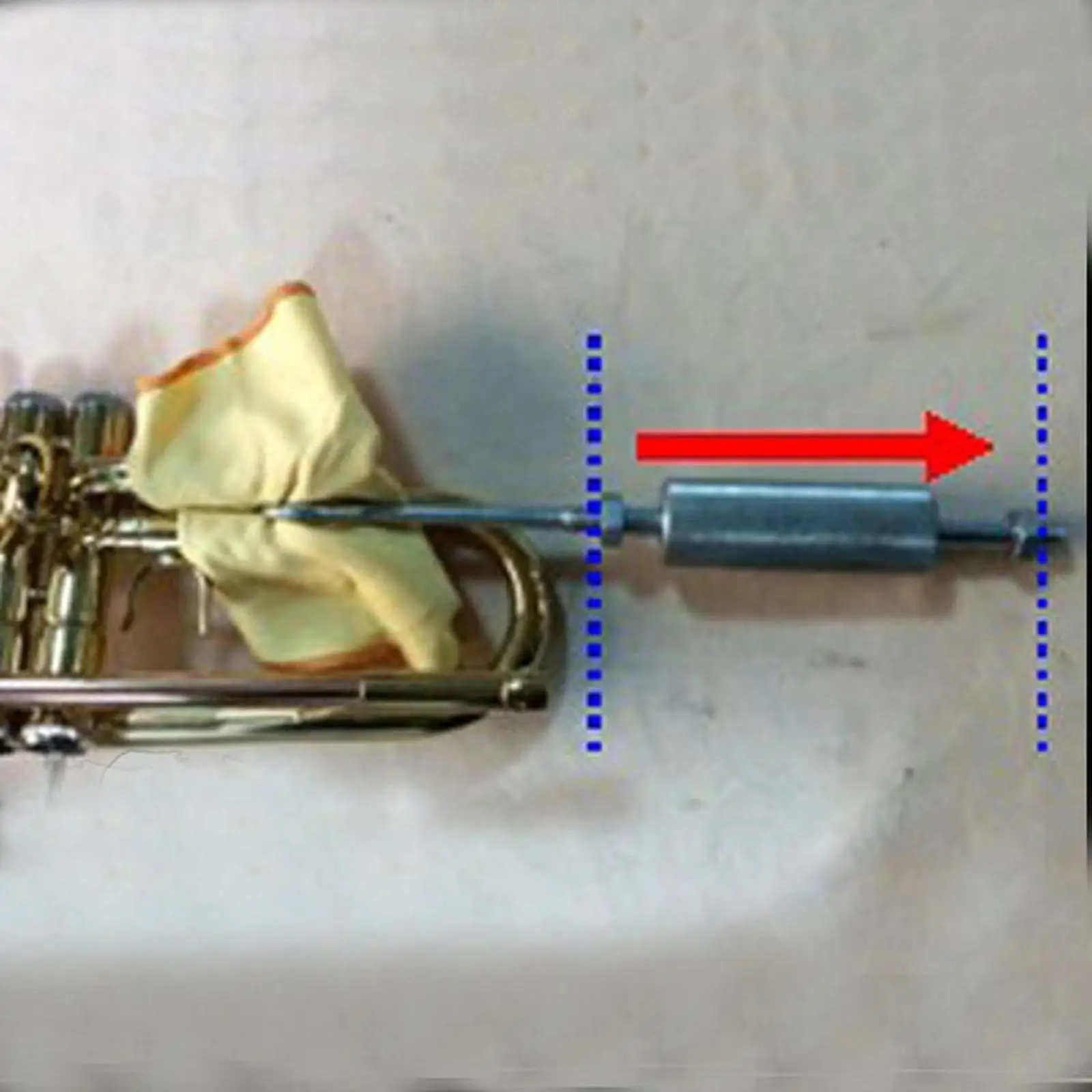 Trumpet Repair Tool Brass Instrument Repair Tool Tuning Slide Puller Remover Polishing Bracket Puller for Oboe Flute Sax