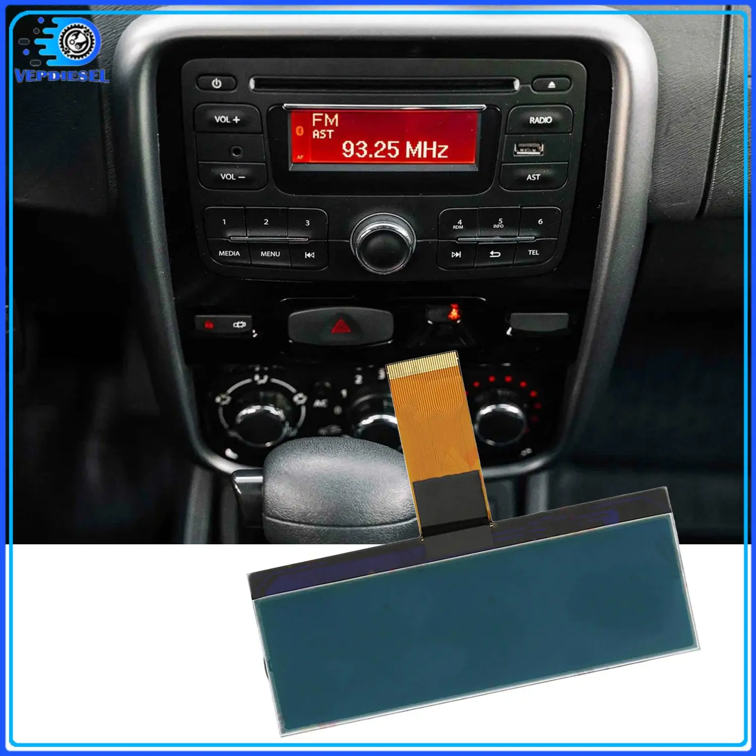AGC-1220RF-A AGC-0060RF-A 르노 다치아 산데로 더스터 캡처 로건 펄스 심볼 메르세데스 2008-2018용 새 LCD 디스플레이 화면