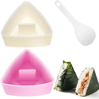 2pcs Sushi Mold Onigiri Rice Ball Food Press Triangular Sushi Maker Mold Sushi Kit Kitchen Bento Accessorie