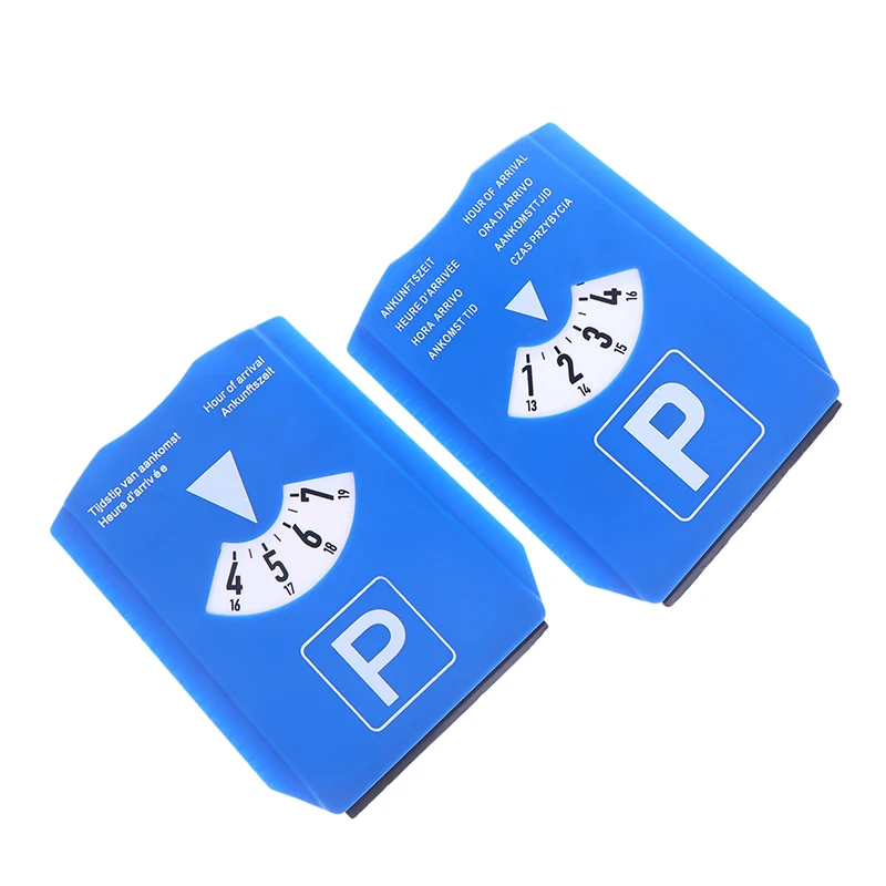 1pc Blue Digital Car Parking Timer Disc - Easy-to-Use Arrival Time Display Clock Tool for Parking Enforcement & Daily Car Use