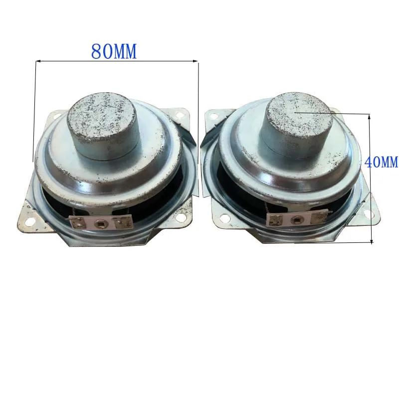 2pcs 3 Inch 80MM Waterproof Full Range Speaker Unit 4 Ohm 15W Outdoor Motorcycle Bathroom Fold Portable Audio Loudspeakers DIY