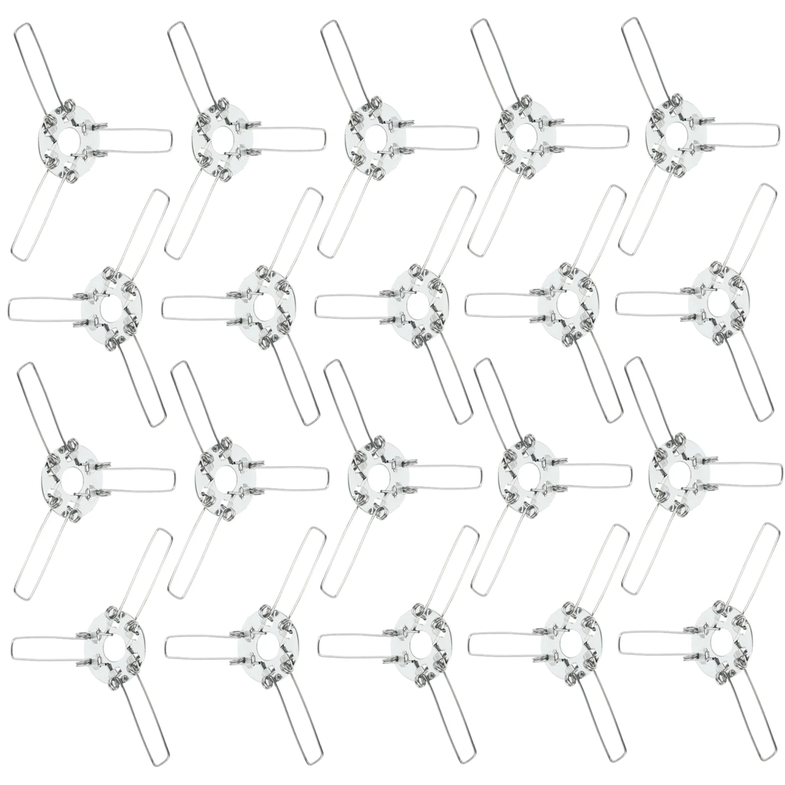 

3-Forks Galvanized Fixing Spring Clip Lampshade Shrapnel Spring Buckle For DIY Pendant Lamps Lanterns Accessories