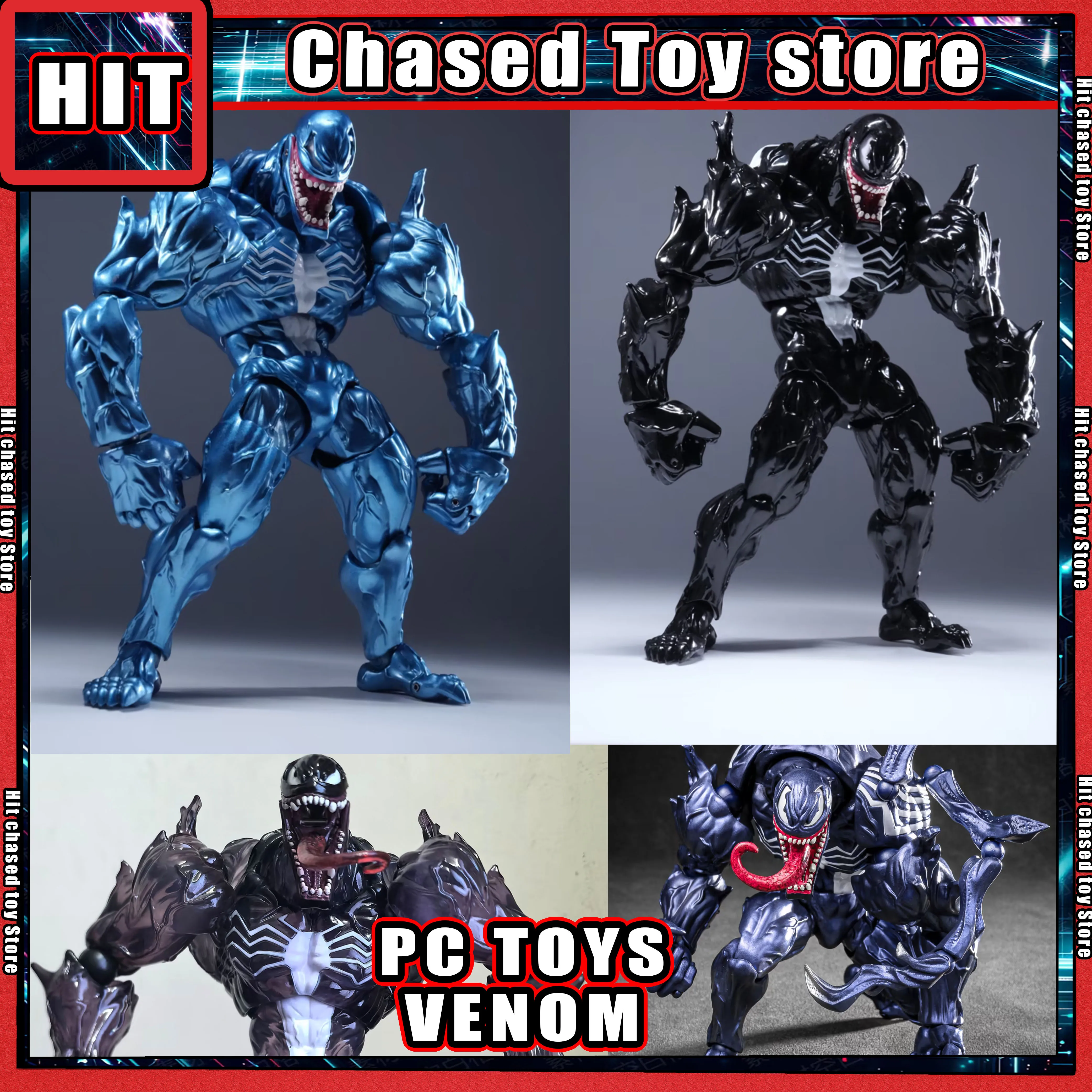 Neue PC-Spielzeuge Venom Vergrößerte Version Kaiyodo Revoltech Anime Actionfigur Symbiont Figurine Modell Spielzeuge Geschenke