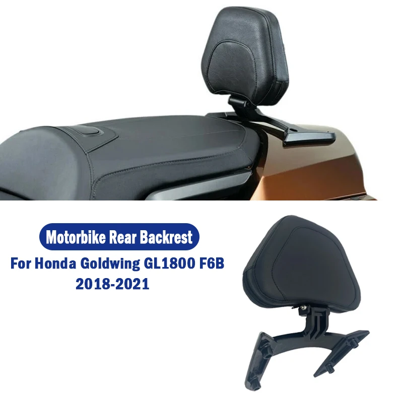 

Motorcycle Fit Gold Wing GL 1800 Rear Passenger Seat Sissy Bar Backrest Cushion Pad For Honda Goldwing GL1800 F6B 2018-2021