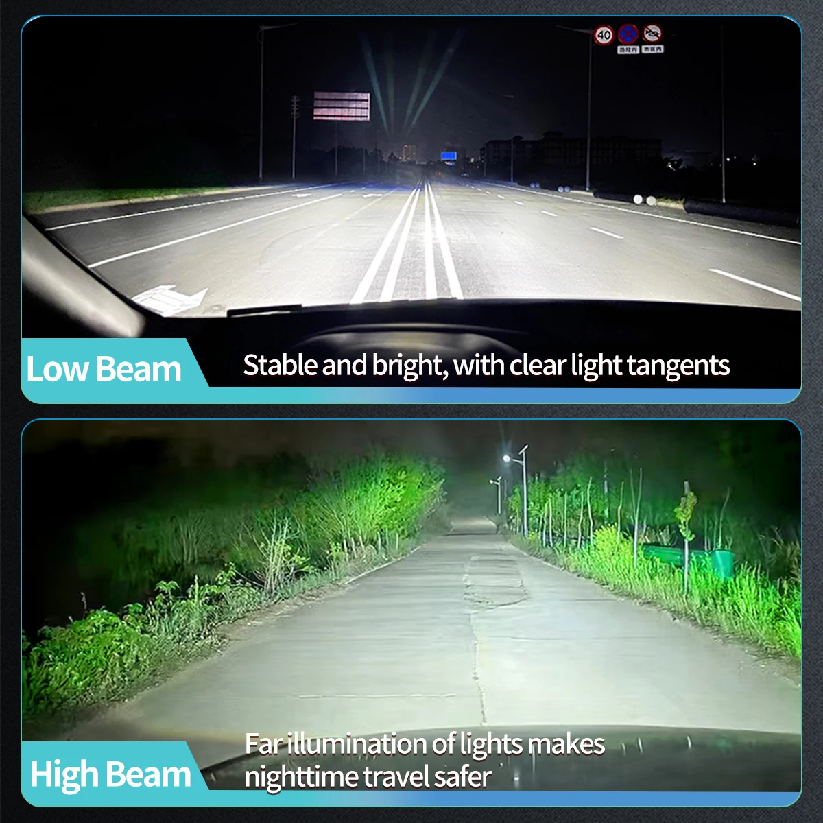 1Pcs/2Pcs/4Pcs 높은 침투력 H7 LED 안개등 전구 6000LM 6000K 자동차 차량용 깜박임 방지 무소음 팬