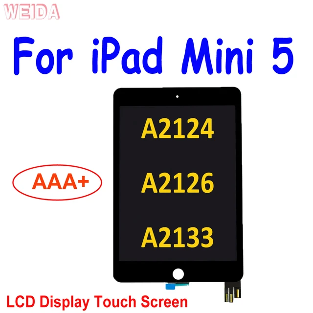 AAA+ For iPad Mini 5 LCD Display Touch Screen Digitizer Assembly A2124  A2126 A2133 Repair For iPad Mini5 5th Gen 2019 Lcd Screen