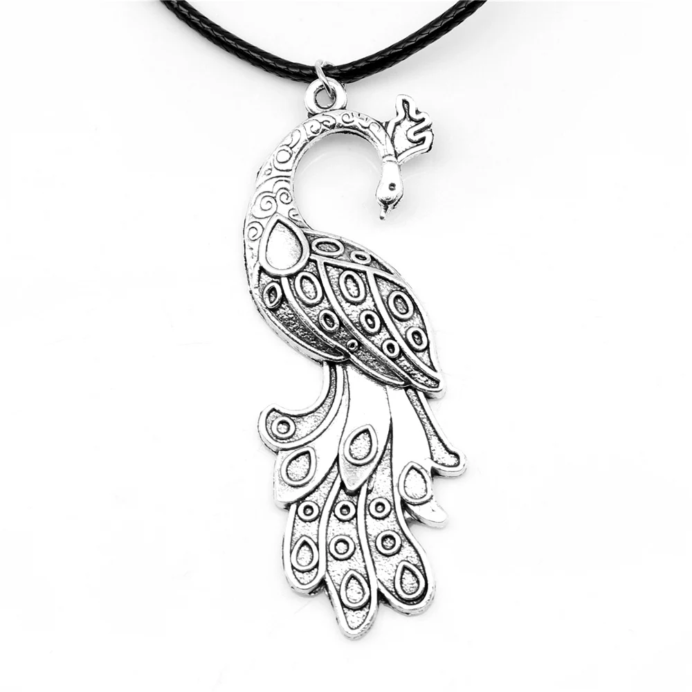 

1 Piece Peacock Women Necklace Trendy Jewelry 21x60mm