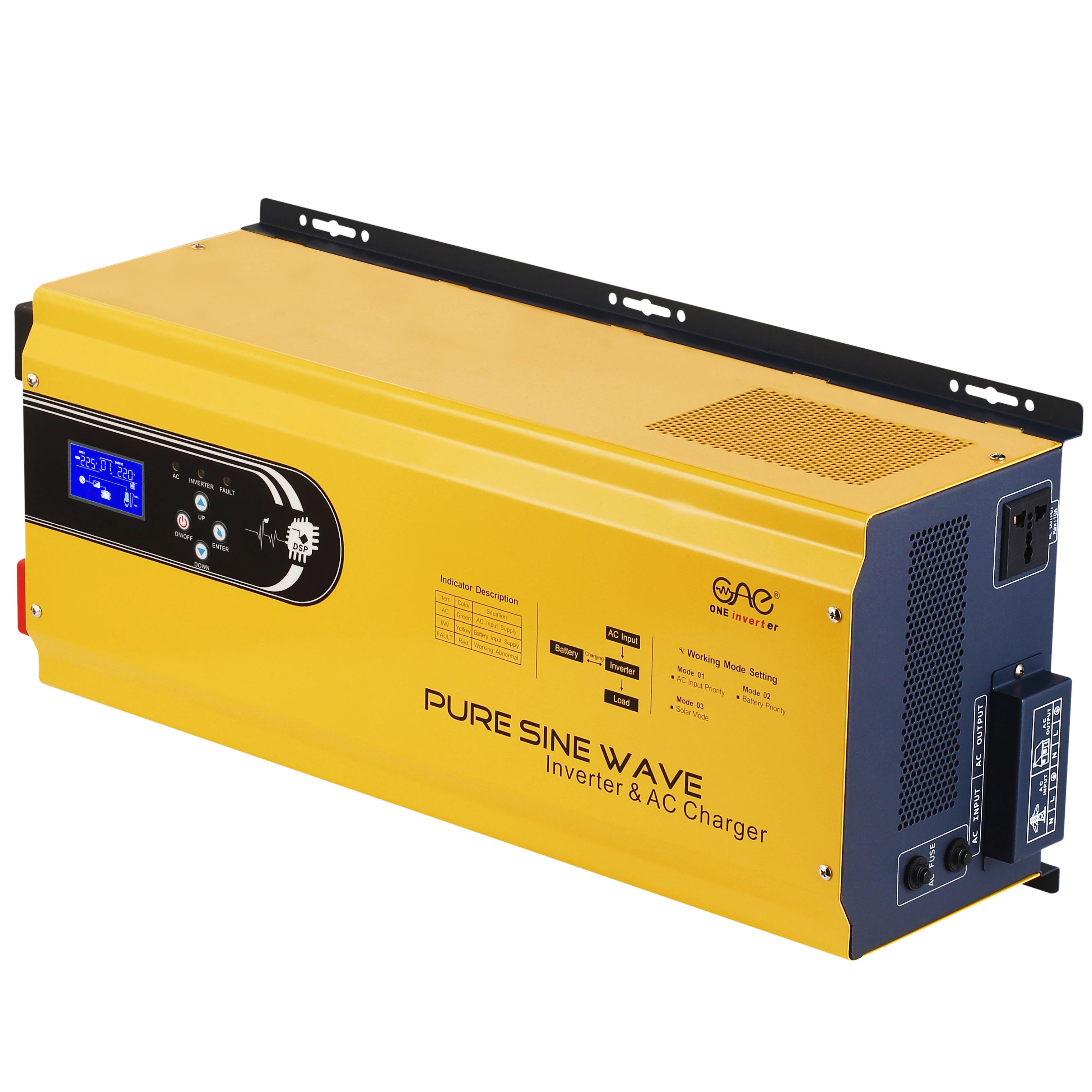 

DC to AC invertor dc ac 6kw dc to ac inverter pure sine wave pure sine wave inverter with toroidal transformer
